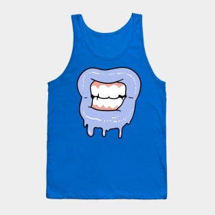 Slime Lips Gritted Teeth Tank Top